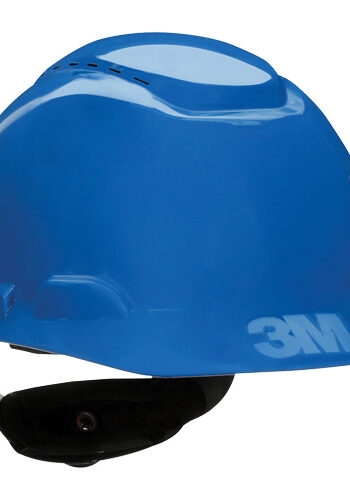 blue vented hard hat